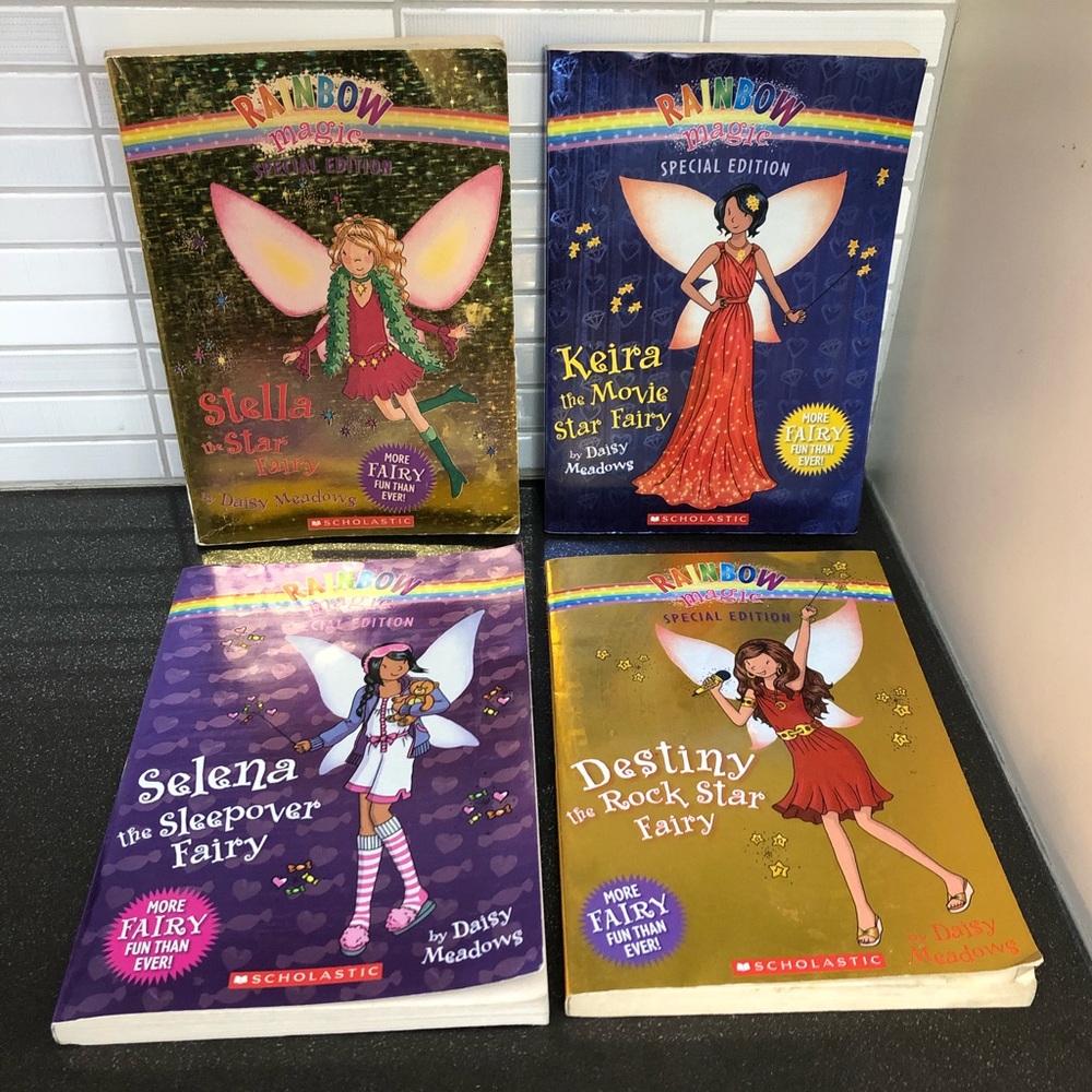 4 Rainbow Magic special edition fairy books